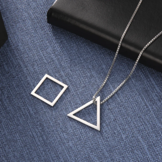 chain triangle + square