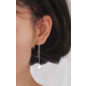 Earring ginko plug-in chain