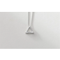 Ketting met open driehoek en zirkonia.