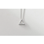 necklace open triangle + stone