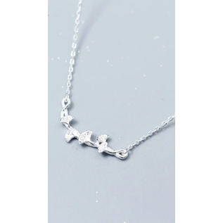 Necklace GINKO - silver 925