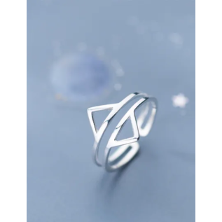 Ring „Doppeldreieck“ Silber 925 Dreieck