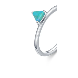 Anillo "opal" plata 925 triangle