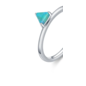 Anillo "opal" plata 925 triangle