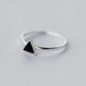Bague "Emaille" argent 925 triangle