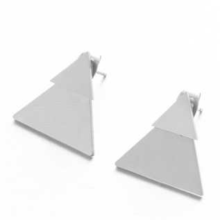 Ohrring doppeltes Dreieck