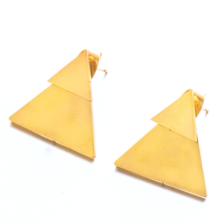 Earring double triangle