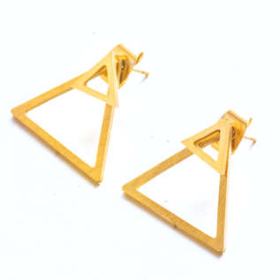Oorbel  dubbele driehoek