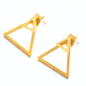 Boucle d'oreille double triangle