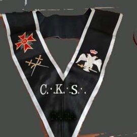 Kraagband 30e graad  CKS - vol geborduurd