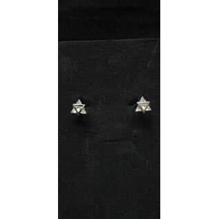 Boucle d'oreille triangle double Zirkonium