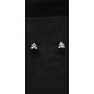 Boucle d'oreille triangle double Zirkonium