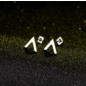 Boucle d'oreille  triangle  RVS