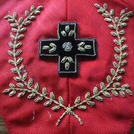 SAUTOIR 18ème broderie main sur mesure