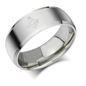Ring RVS met passer en winkelhaak  - Zilver kleurig