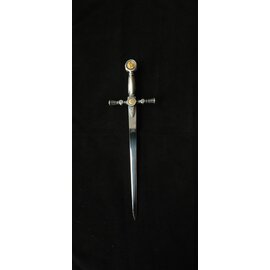 Détails des gravures de la poignée .Mache fini en argent.
