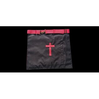 Tablier 18ème degré - brodé main  croix potencée