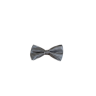 Black bow tie   - Small squares
