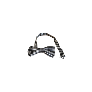 Black bow tie   - Small squares
