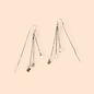 Boucle d'oreille chaîne plug-in  3 bloque