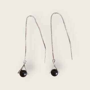 Earring insert pendant triangle and sphere