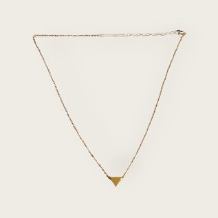 Stainless steel necklace triangle