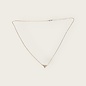 Stainless steel necklace triangle