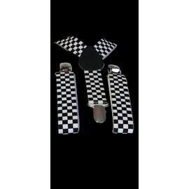 Braces with checkerboard motif