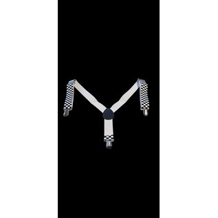 Braces with checkerboard motif