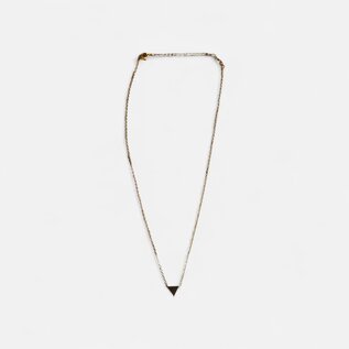 Collar triángulo plata - oro