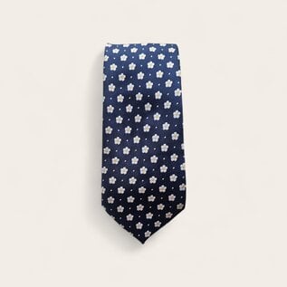 Blauwe das met vergeet me nietjes