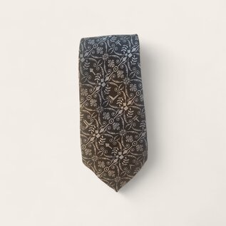 Black tie with  symbols