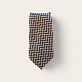 Cravate à motif à damier fin