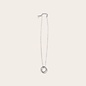 Sterling silver necklace with three interlinked circles.