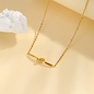 Collier en acier inoxydable avec pendentif symbole « Chaîne d'Union ».