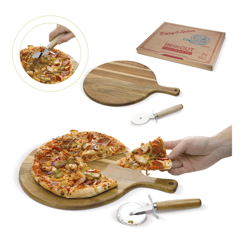 Pizza snijplank met snijder