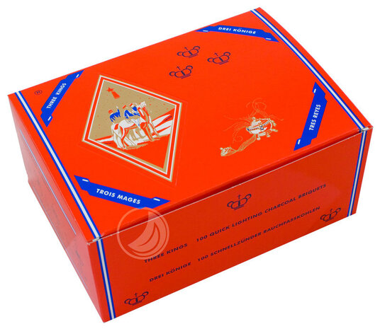 Three Kings Three Kings Charcoal - 100er Pack