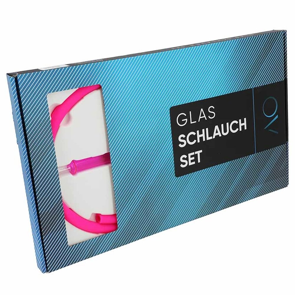 AO Hookah Accessories AO Hookah - Glas Schlauchset Colored Flat Pink
