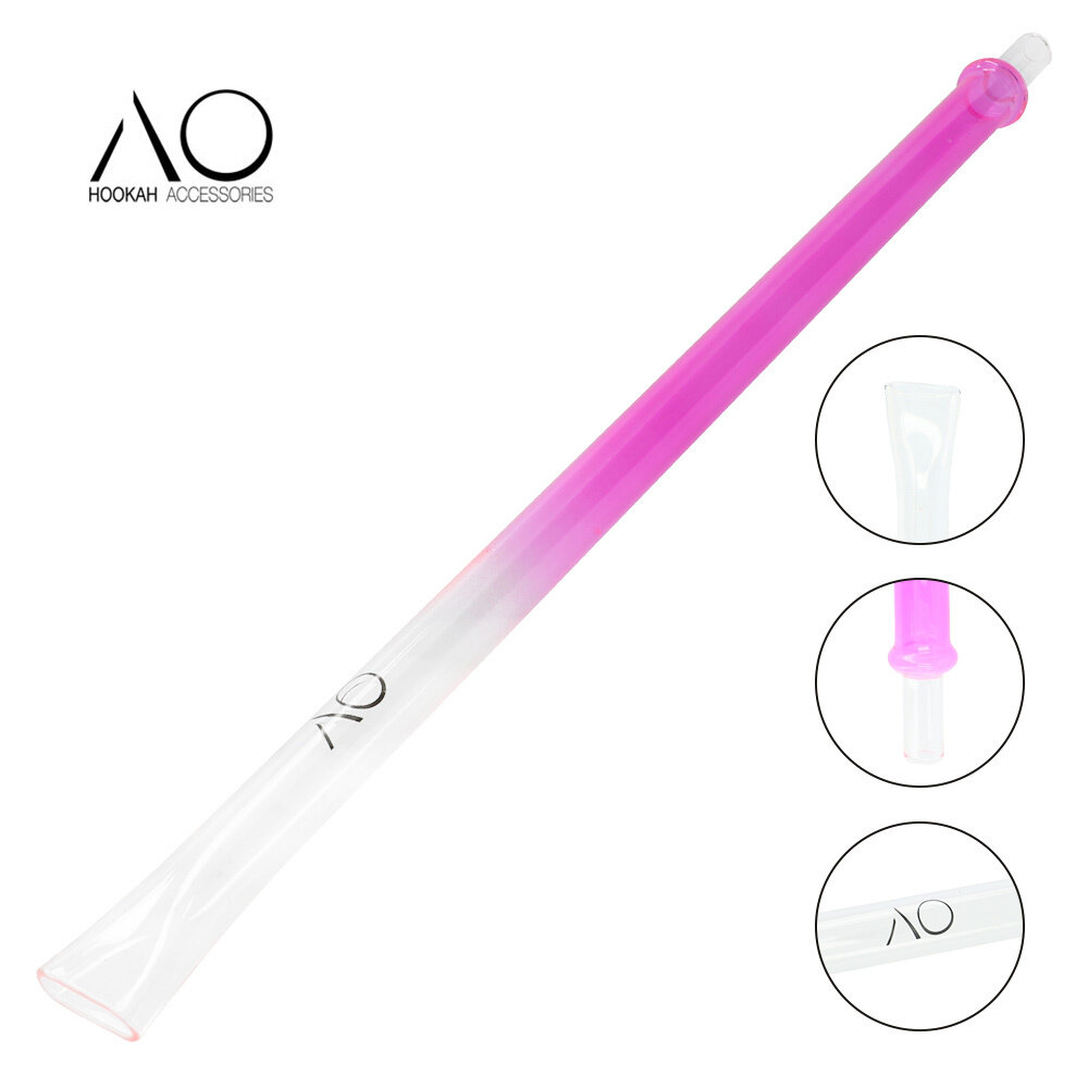 AO Hookah Accessories AO Hookah - Glas Schlauchset Colored Flat Pink