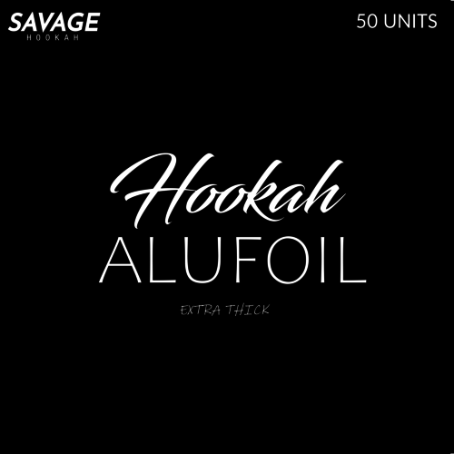 Savage Hookah Savage Hookah - Shisha Panzer Alufolie 15x15cm 50er Pack