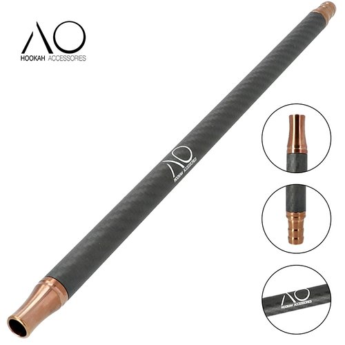 AO Hookah Accessories AO Hookah - Carbon Schlauchset Rose Gold Matt Schwarz