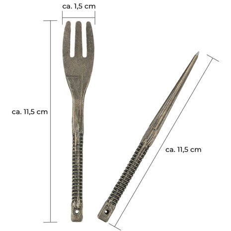 AO Hookah Accessories SW - Tabakgabel & Lochstecher Twist Bronze Set aus Gusseisen AO Hookah Accessories SW - Tabakgabel & Lochstecher Twist Bronze Set aus Gusseisen