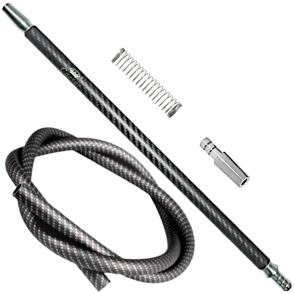 Caesar Caesar - Carbon Schlauchset Matt Schwarz 2.0 inkl. Kickschutzfeder und 18/8er Schlauchanschluss Caesar Caesar - Carbon Schlauchset Matt Schwarz 2.0 inkl. Kickschutzfeder und 18/8er Schlauchanschluss