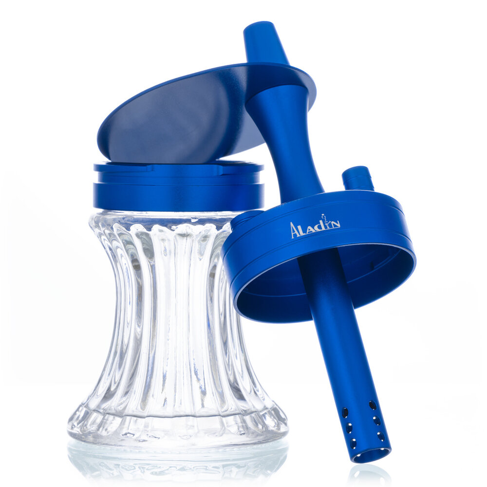 Aladin Aladin Shisha - 2 Go Aluminium Outdoor Shisha Blau inkl. Transporttasche Aladin Aladin Shisha - 2 Go Aluminium Outdoor Shisha Blau inkl. Transporttasche