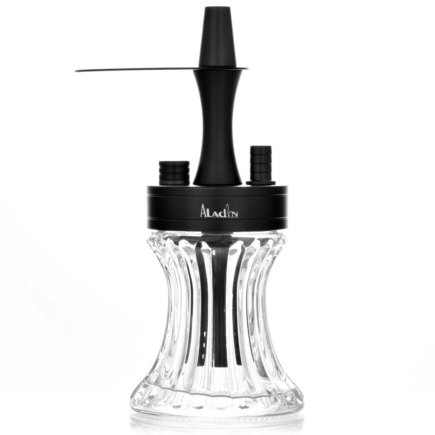 Aladin Shisha - 2 Go Aluminium Outdoor Shisha Schwarz inkl. Tasche