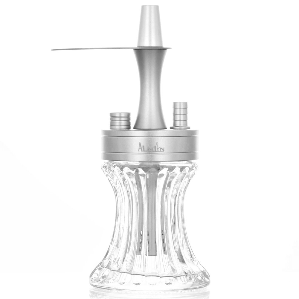 Aladin Aladin Shisha - 2 Go Aluminium Outdoor Shisha Silber inkl. Transporttasche Aladin Aladin Shisha - 2 Go Aluminium Outdoor Shisha Silber inkl. Transporttasche