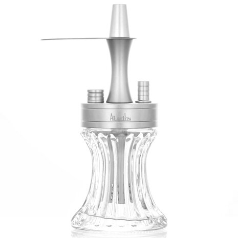 Aladin Aladin Shisha - 2 Go Aluminium Outdoor Shisha Silber inkl. Transporttasche Aladin Aladin Shisha - 2 Go Aluminium Outdoor Shisha Silber inkl. Transporttasche