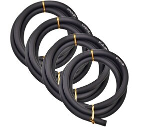 Smokah 4er Silikonschlauch Set Matt Schwarz Soft Touch Spar-Set Bundle Smokah 4er Silikonschlauch Set Matt Schwarz Soft Touch Spar-Set Bundle