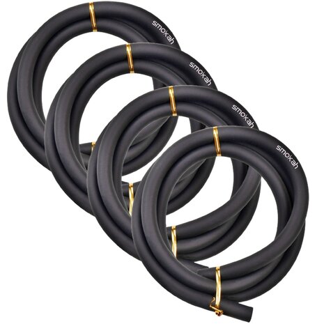 Smokah Smokah - 4er Silikonschlauch Spar-Set Bundle in Matt Schwarz Soft Touch Smokah Smokah - 4er Silikonschlauch Spar-Set Bundle in Matt Schwarz Soft Touch