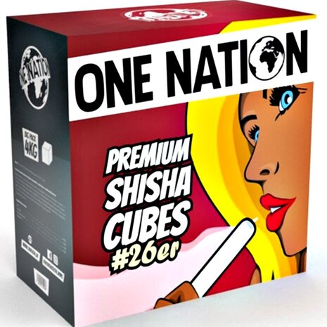 One Nation One Nation - Premium Shisha Cubes # 26er Naturkohle 4 kg One Nation One Nation - Premium Shisha Cubes # 26er Naturkohle 4 kg